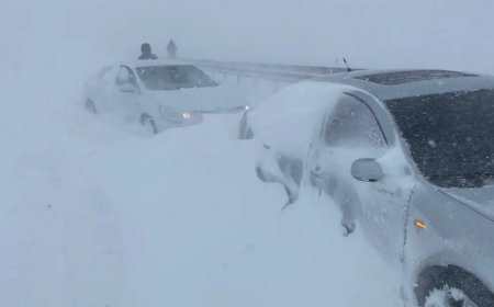 Araçlar kara saplandı, insanlar mahsur kaldı