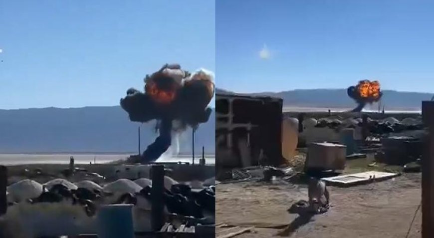 ABD Hava Kuvvetleri'ne ait F-16 düştü! Dehşet anları kamerada