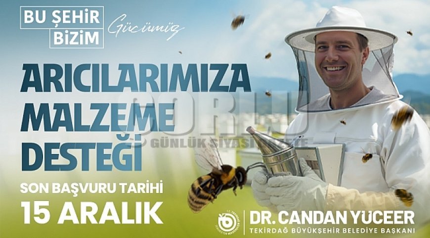 BÜYÜKŞEHİR’DEN ARICILARA MALZEME DESTEĞİ