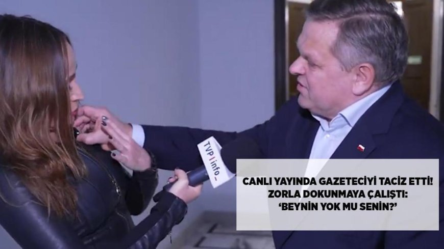 SON DAKİKA HABERLER: Canlı yayında taciz anları! Gazeteciye zorla dokunmaya çalıştı: ‘Beynin yok mu senin?’