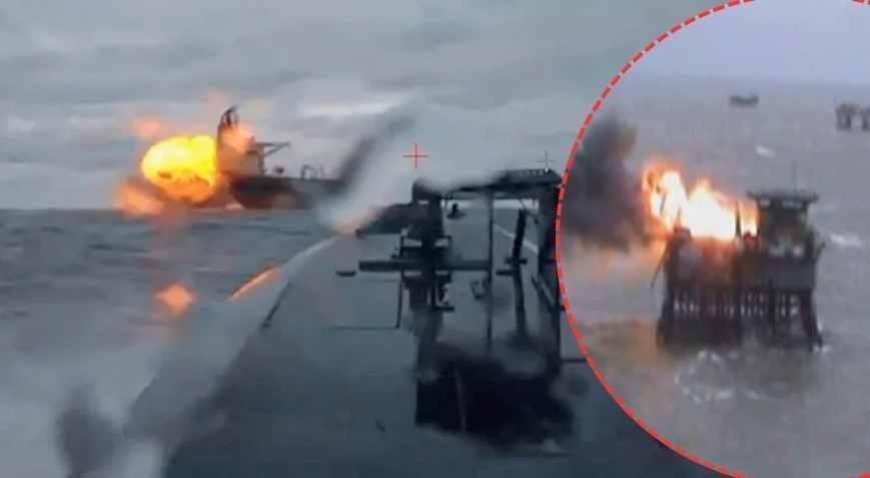 Hazar Denizi'nde sıcak saatler! Rus petrol platformuna saldırı: Günde 120 bin varil üretiyor