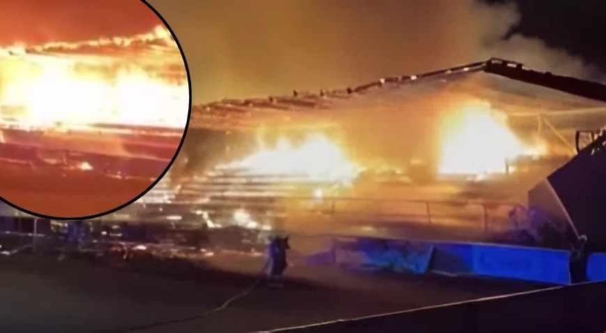 SON DAKİKA HABERLER: Takımları küme düşünce stadyumu ateşe verdiler! Yaşları 15 bile değil