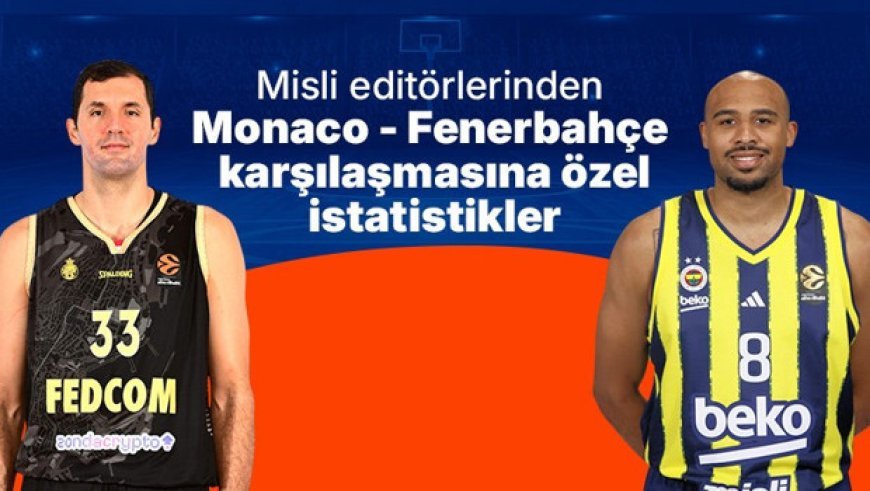 Misli editörlerinden Monaco – Fenerbahçe karşılaşmasına özel istatistikler