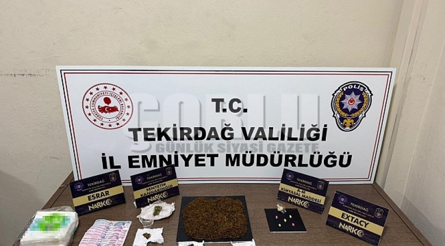 Tekirdağ’da uyuşturucu operasyonlarında 16 kişi tutuklandı