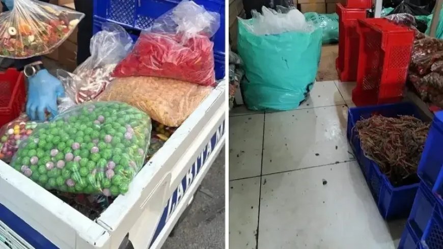 Esenyurt'ta kaçak şekerleme atölyesine baskın. 9 ton ürün imha edildi