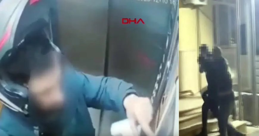 Atatürk’ün portresine tüküren kurye gözaltına alındı