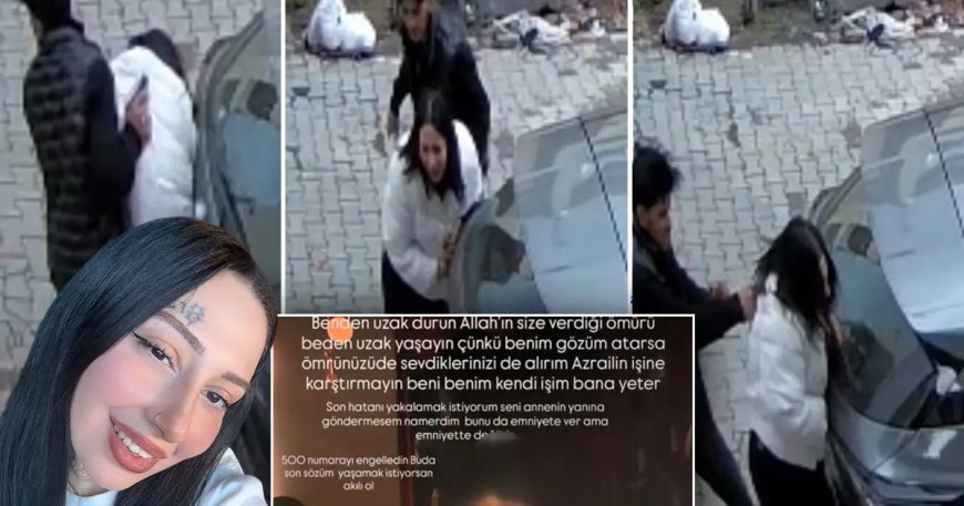 "Polis çağırın" diye feryat etti. Eşini sokak ortasında dövüp başına silah dayadı