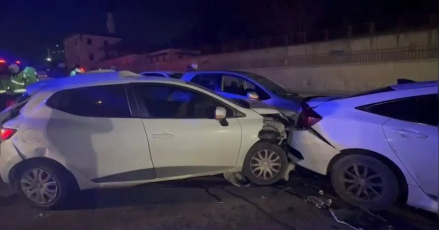 Çekmeköy’de tünelde zincirleme kaza. 7 yaralı