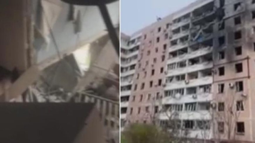 Dünya barış beklerken Rusya yerleşim yerini vurdu! Şok görüntüler