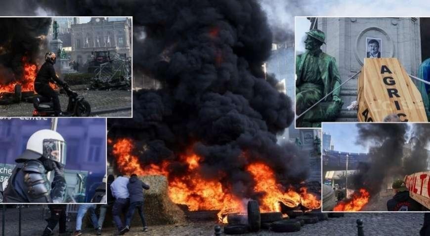 SON DAKİKA HABERLER: Avrupa'nın göbeği savaş alanına döndü! On binler sokaklara döküldü