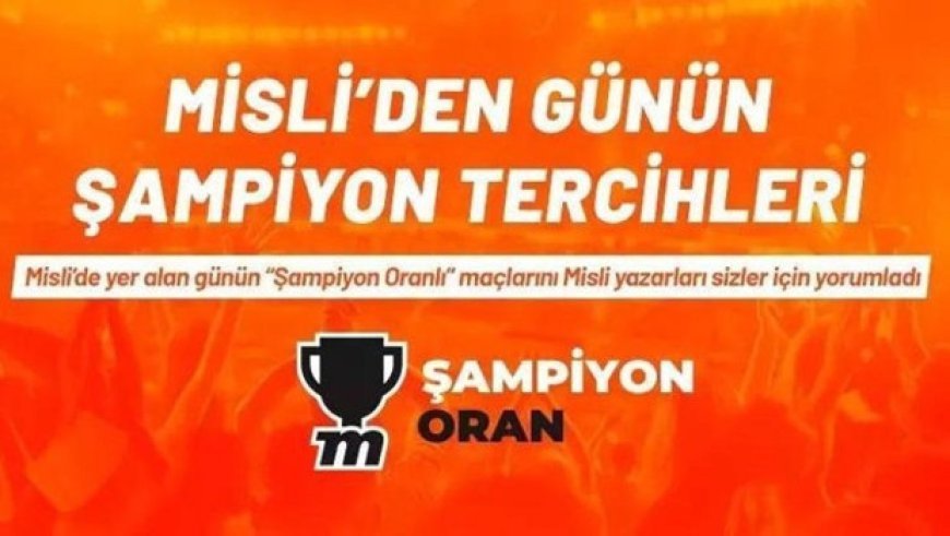 Ev sahipleri kazanır… Kocaelispor, B. Dortmund ve Anadolu Efes iç sahada favori! İşte Misli’den Günün Şampiyon Tercihleri