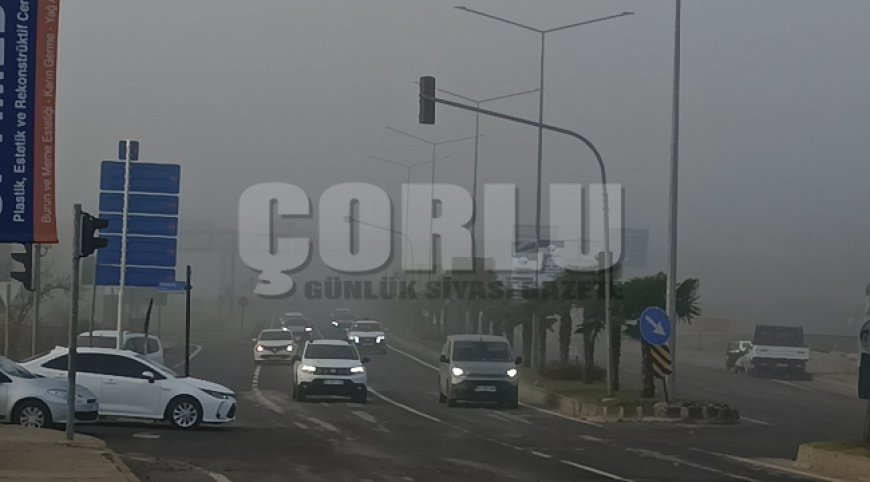 Tekirdağ'da sis etkili oldu