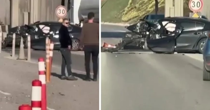 TEM Otoyolu'nda feci kaza. Anne ile oğlu yaşamını yitirdi