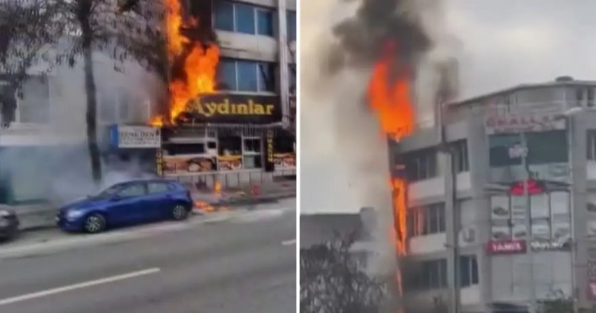 Esenyurt'ta iş yeri yangını