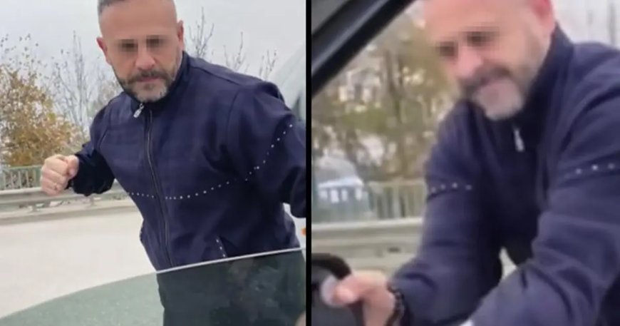 Trafik magandası tutuklandı