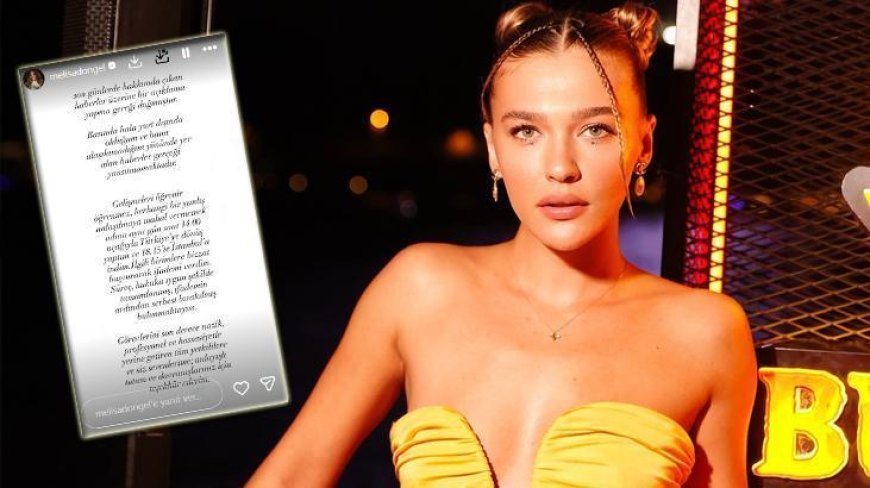 SON DAKİKA: Melisa Döngel'den açıklama! Uyuşturucu soruşturması kapsamında kan ve saç örneği verdi