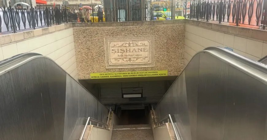Şişhane metro istasyonunda intihar. Raylara atladı