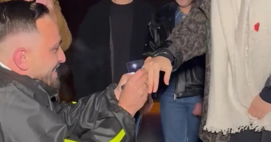 "Kaza yaptım" diye çağırdığı sevgilisine evlilik teklifinde bulundu