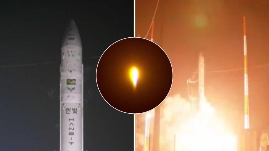 SON DAKİKA HABERLER: Gökyüzünde 30 saniye kalabildi! Güney Kore'nin ilk ticari uzay roketi infilak etti