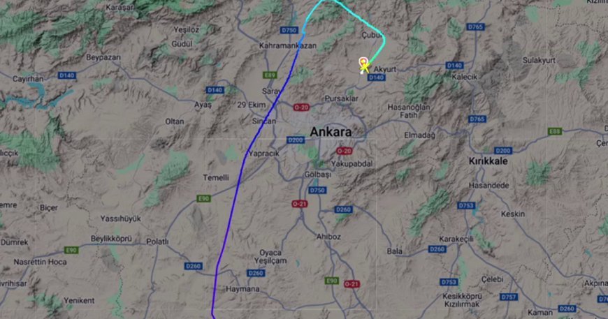 Ankara'dan kalkan özel bir jet düştü. Libya Genelkurmay Başkanı uçaktaydı