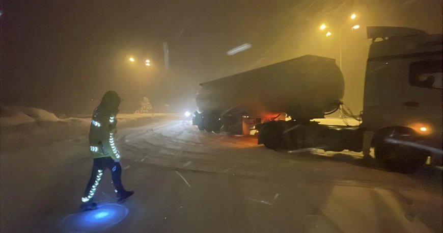 Bolu Dağı'nda ağır tonajlı araçların geçişine izin verilmiyor