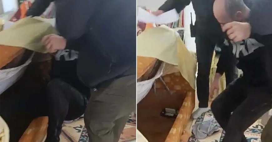 Firari hükümlü kanepenin altında yakalandı