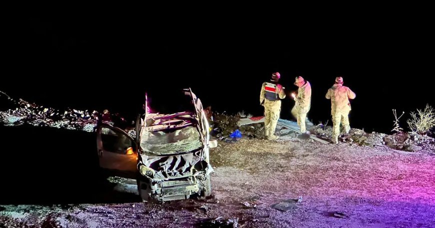 Tunceli'de buzlanma kazası. 20 metreden şarampole yuvarlandı