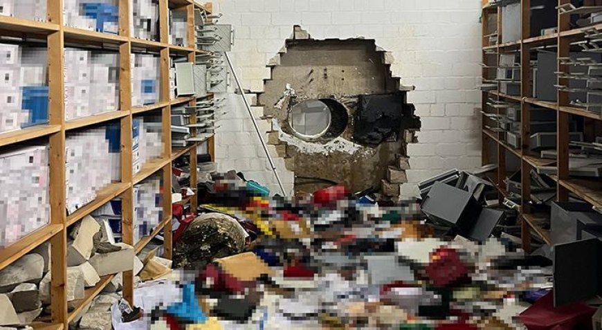 Filmleri aratmayan soygun! Duvarı delerek banka kasasını boşalttılar