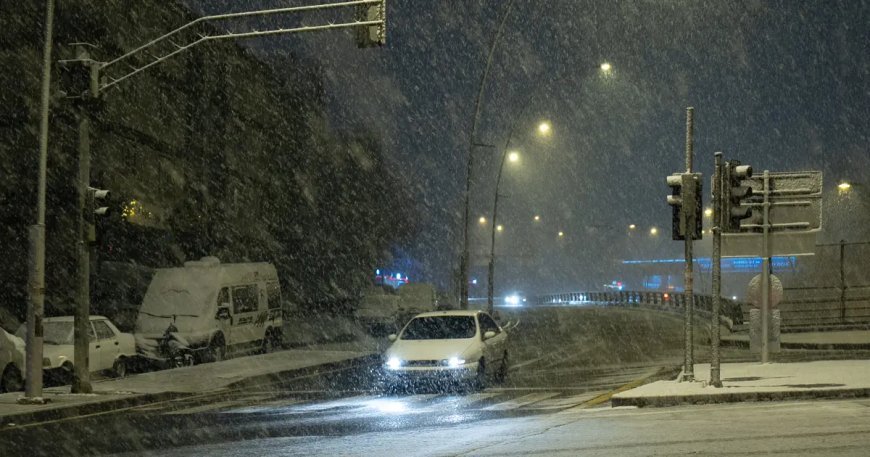 Başkentte kar yağışı