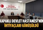 Kapaklı Devlet Hastanesi’nin ihtiyaçları görüşüldü