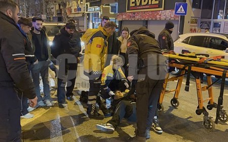 Çarpıştığı arabanın üzerinden takla attı: O anlar kamerada