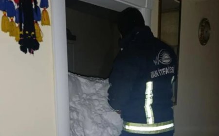 Van'da iki mahalleye çığ düştü. Kar kütlesinin altında kalan bir kişi kurtarıldı, 22 ev boşaltıldı