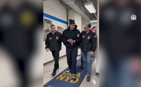 Maduro, New York'taki Metropolitan Gözaltı Merkezi'ne getirildi