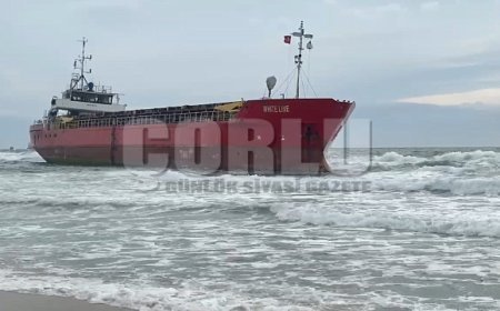 Tekirdağ’da karaya oturan gemi 3 gündür bekleyişini sürdürüyor