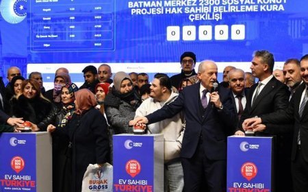 Batman'da yüzyılın konut projesi için kura heyecanı: 3 bin 810 hak sahibi belirlendi