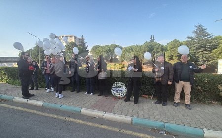 Sıla'nın hayatını kaybettiği yolda çelenkler bırakıldı, beyaz balonlar gökyüzüne bırakıldı