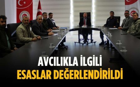 Avcılıkla ilgili esaslar değerlendirildi