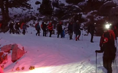 Antalya'da dağda mahsur kalan 24 kişi kurtarıldı