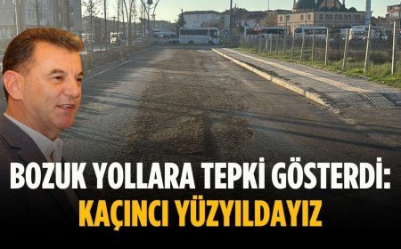Bozuk yollara tepki gösterdi: Kaçıncı yüzyıldayız