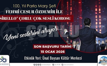 Çorlu’nun İlk A Capella Korosu İçin Seçmeler Başlıyor