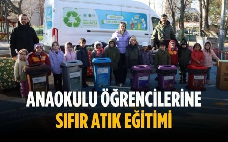 Anaokulu öğrencilerine sıfır atık eğitimi