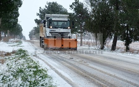 BÜYÜKŞEHİR’DEN KAR MESAİSİ