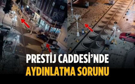 Prestij Caddesi’nde aydınlatma sorunu