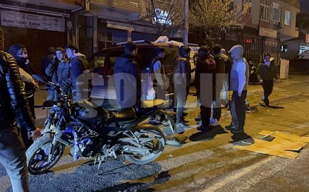 Çorlu'da 2 kişinin yaralandığı feci kaza kamerada