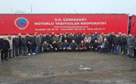 ARAT, ÇERKEZKÖY MOTORLU TAŞIYICILAR KOOPERATİFİ ORTAKLARIYLA BİR ARAYA GELDİ