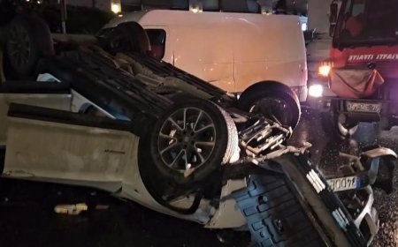 Beşiktaş’ta korkunç kaza: Minibüse çarpıp takla atarak caddeye uçtu: 2 yaralı