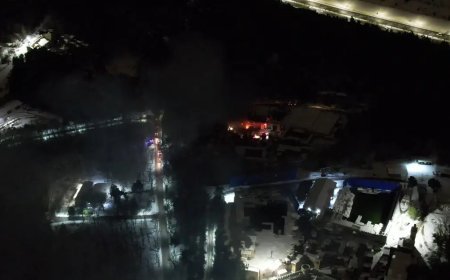 TRT film platosunda yangın