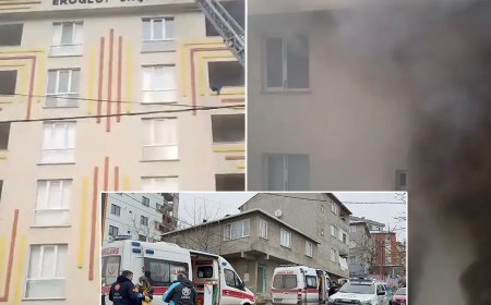 Sultanbeyli'de 5 katlı binada yangın. 12 kişi kurtarıldı
