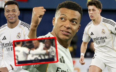 Villarreal-Real Madrid maçındaki panenka gerçeği ortaya çıktı: Mbappe'nin Diaz'a mesajı yakalandı! Arda Güler 11'de başladı