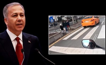 Ankara'da yayaya yol vermeyen 2 taksi sürücüsüne idari işlem uygulandı